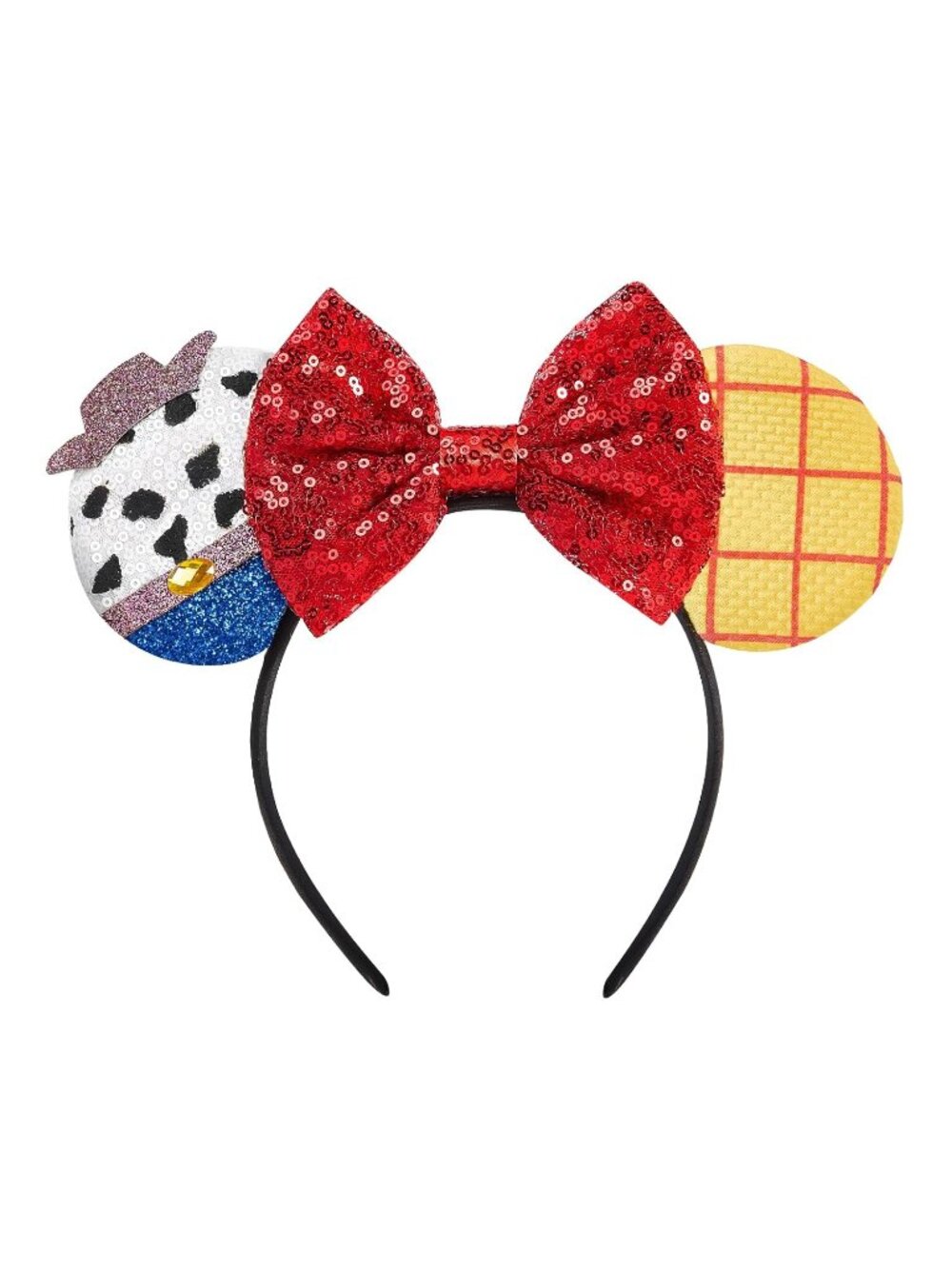 Women Toy Story Sequin Halloween Mickey Mouse Headband for Cosplay